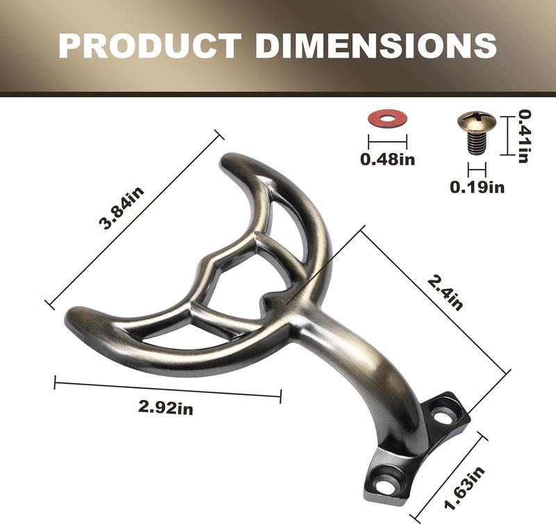 VIDABTE Ceiling Fan Blades Arm 7740200 -Hidden Screw Hole -Antique Brass, for 42-Inch Fan Blade, Mounting hole incompatibility with predecessors. -5 Pcs - Image 5
